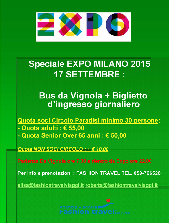 expo 2015 UN GIORNI 2