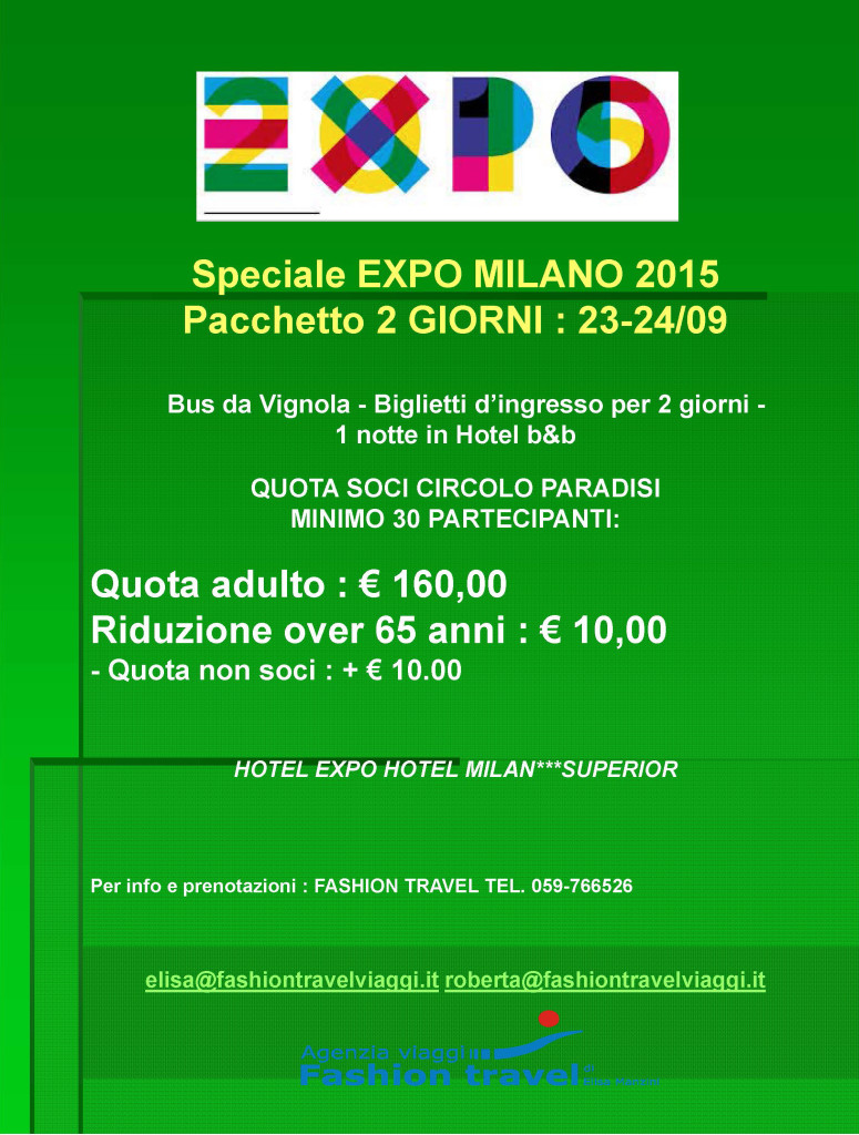 expo 2015 UN GIORNO